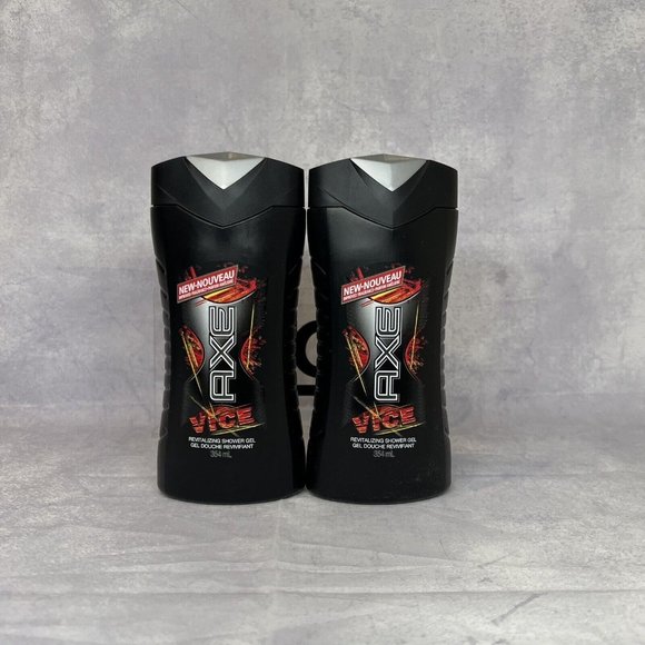 2X Axe Vice Red Shower Gel Body Wash Shower Gel 12 oz RARE HTF - Picture 1 of 7